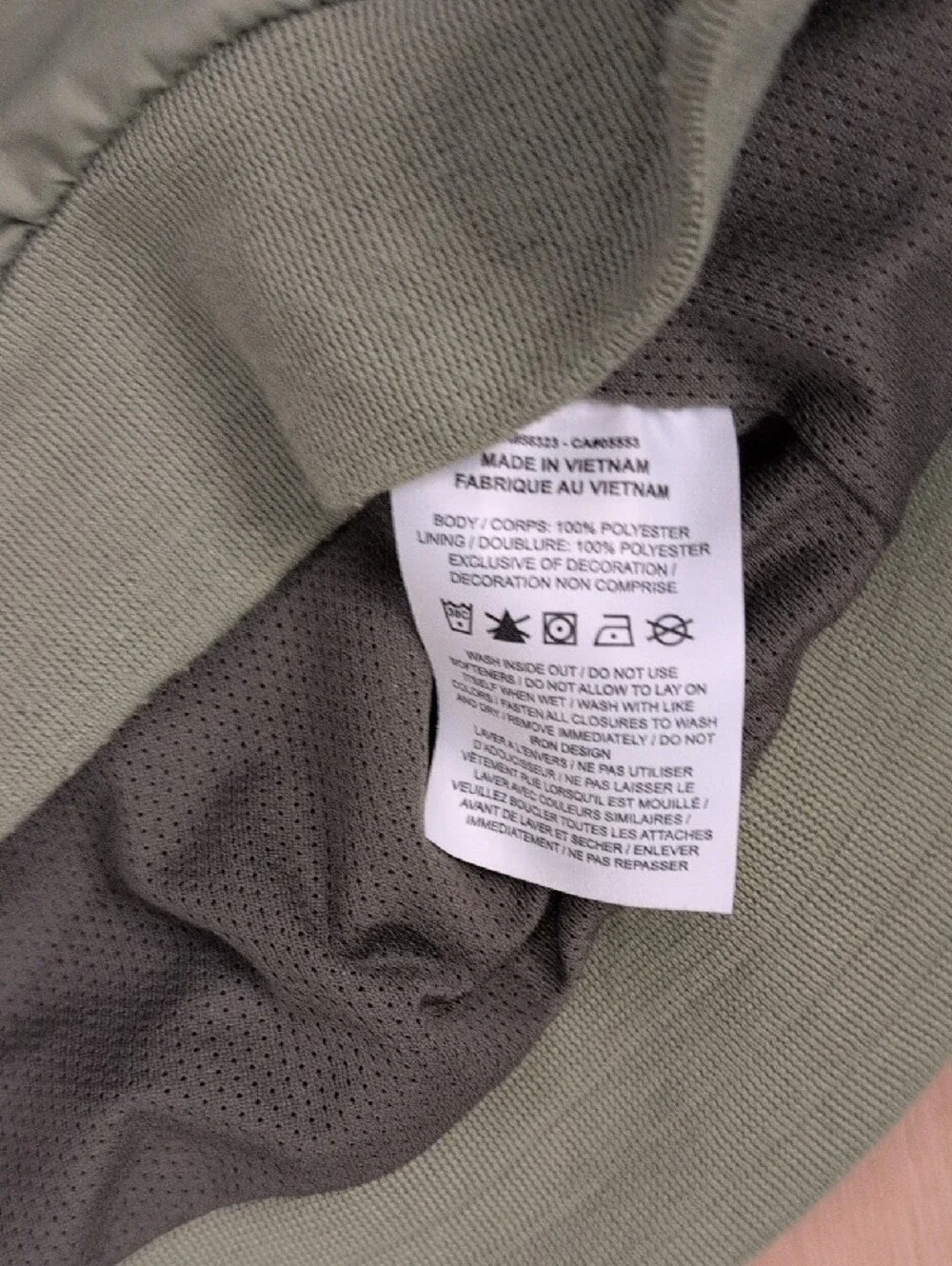 Nike Sportswear Mens Two-Tone Olive Green Windbreaker Windrunner Hooded Jacket M
